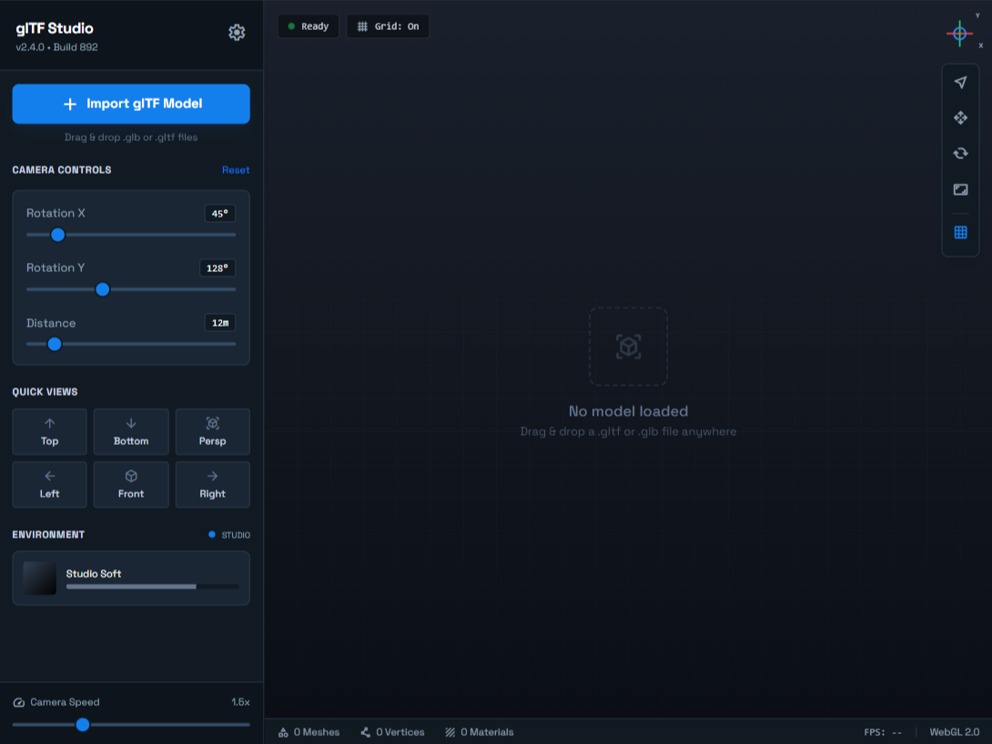 BlendViewer User Interface